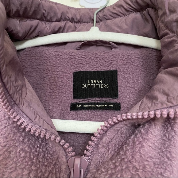 Urban Outfitters Purple Jessica Mixed Media Cropped Jacket Small - Picture 5 of 8